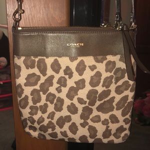 Coach cheetah crossbody
